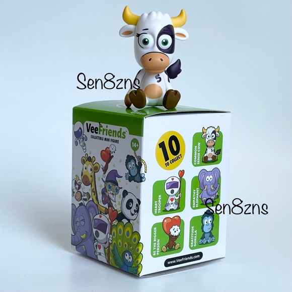 Common Sense Cow VeeFriends Toikido Collectible Mini Figure 2” - Picture 3 of 3